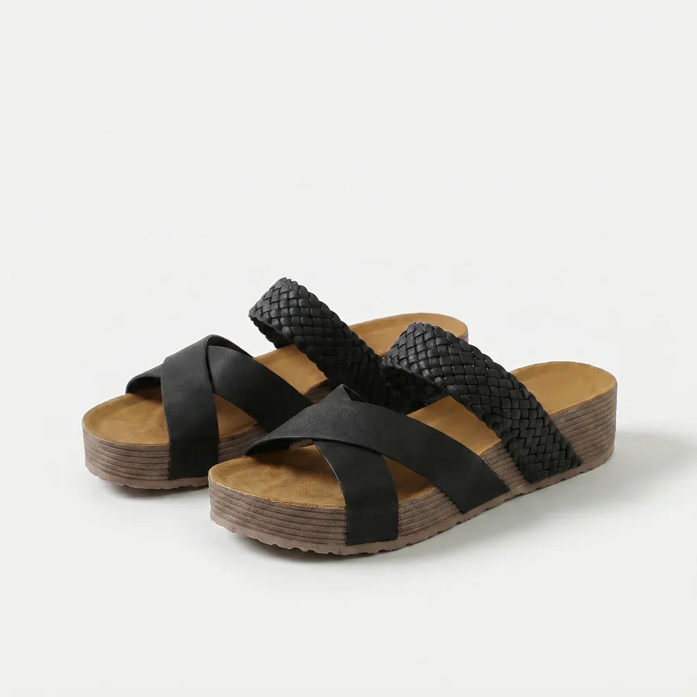 Bethany Braided Slides