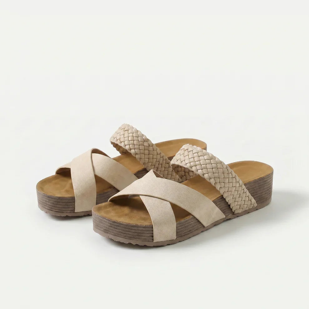 Bethany Braided Slides