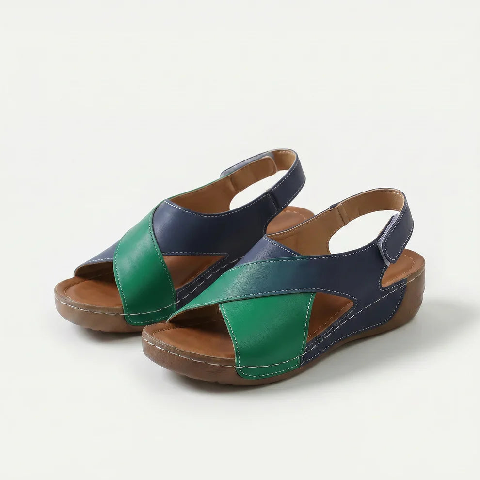 Felicity Cross-Strap Sandals